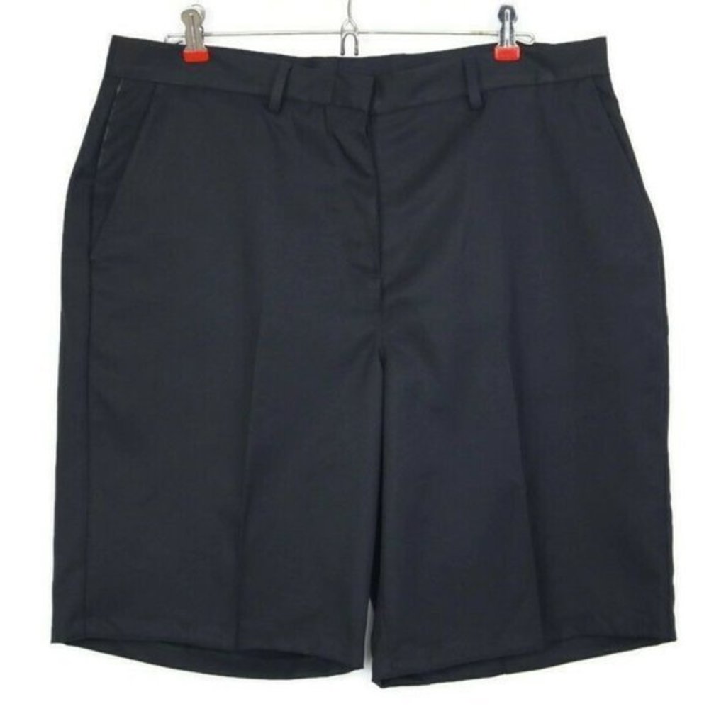 Edwards Work Uniform Shorts Black Microfiber 14‎